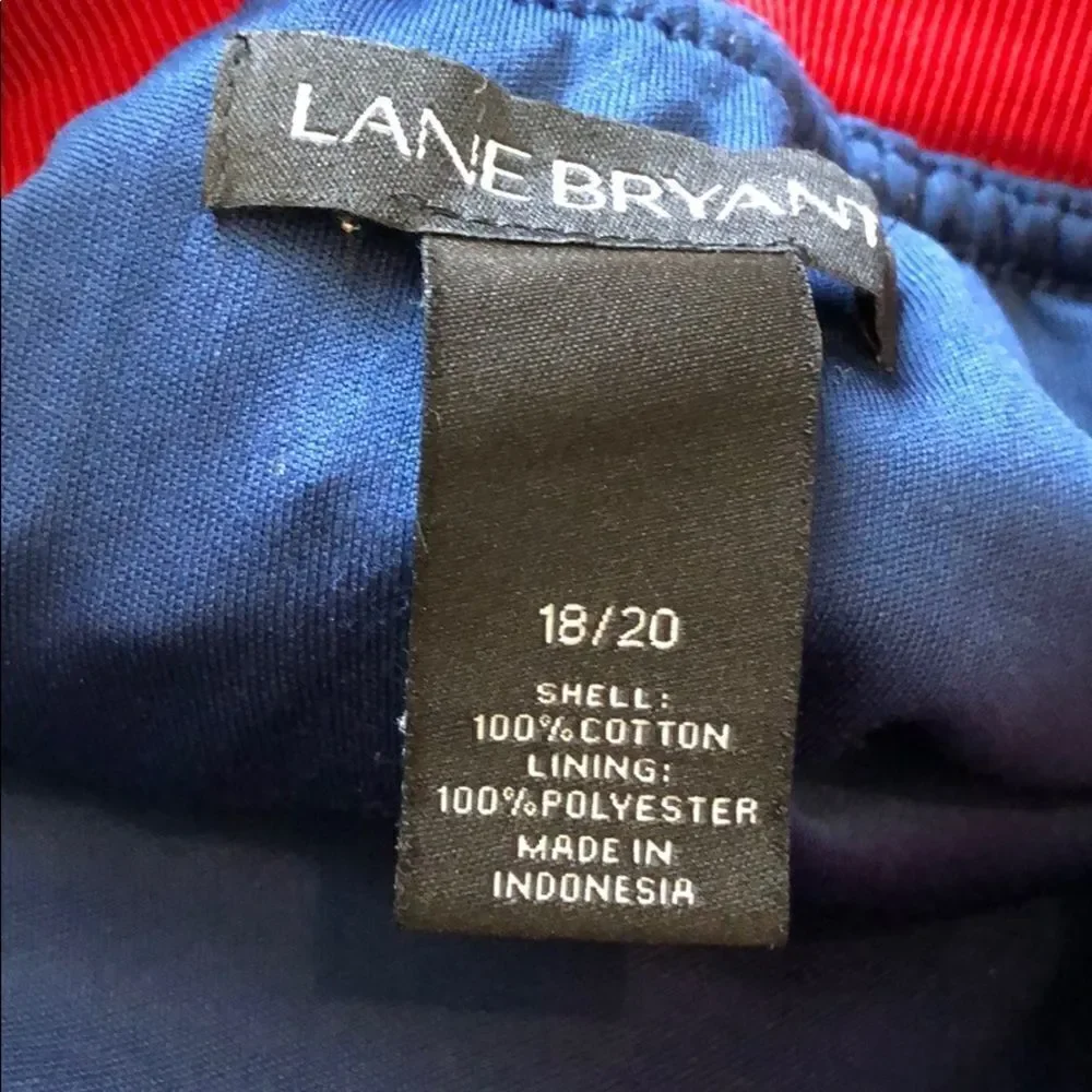 Lane Bryant red/white/blue circle skirt 18/20